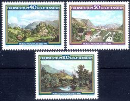 LIECHTENSTEIN 1982 150.GEBURTSTAG MORITZ MENZINGER ** -W342