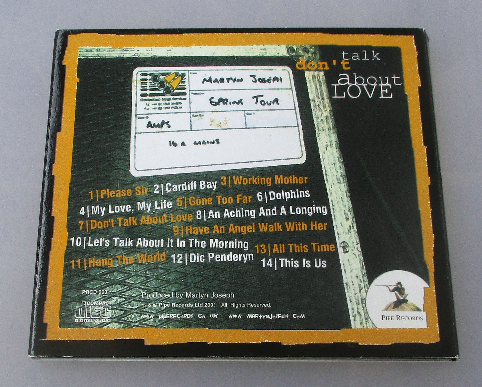CDs: MARTYN JOSEPH - Don't Talk About Love – Gebraucht aus Wattwil von Muriel11 1