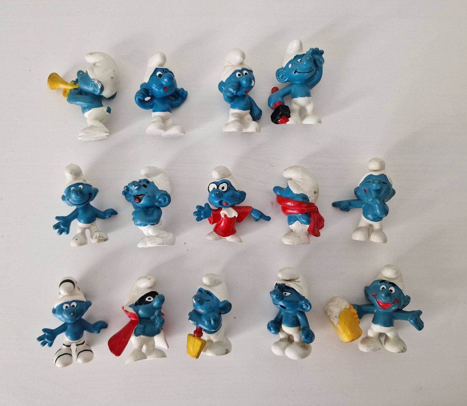 Schleich Figuren: 14 alte Peyo Schlümpfe – Gebraucht aus Root von Tanja.st