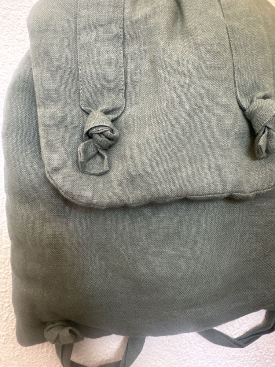 Sacs & sacs à dos: Green Linen Backpack – D'occasion à Männedorf par Meganbdn 2
