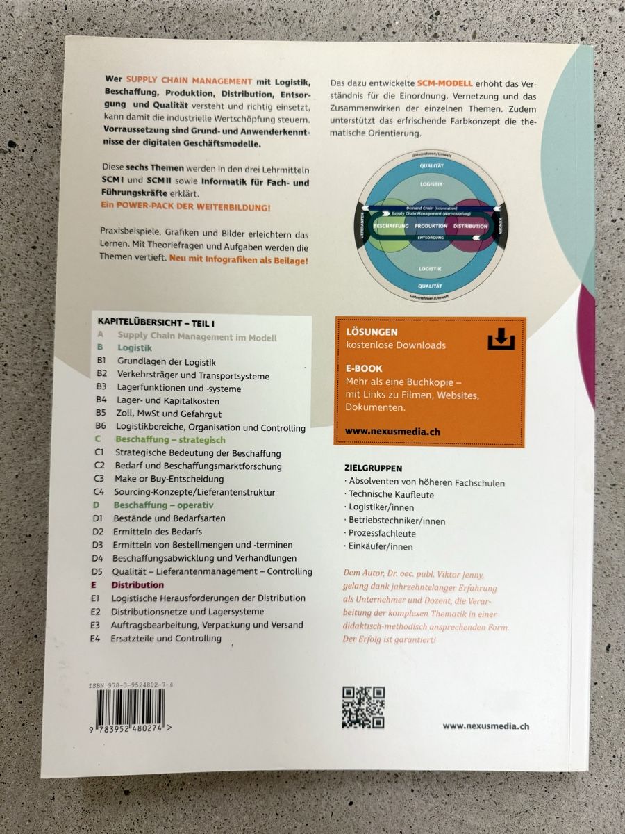 Libri: Supply Chain Management I – Nuovo (secondo la descrizione) da Rheinfelden venduto da seline.n 1