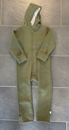 Wollwalk Overall Disana Schurwolle grün Grösse 98/104