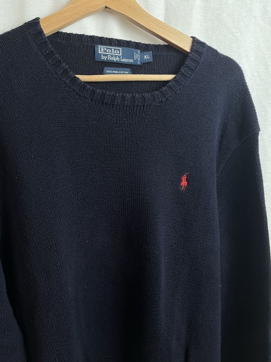 Ralph Lauren Pullover & Sweatshirts: Pull Ralph Lauren bleu marine vintage  – Neu (gemäss Beschreibung) aus Les Avanchets von lunedeneige.shop 1