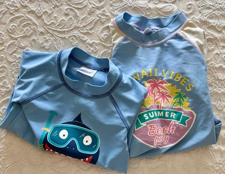 SET: 2 UV Badeshirts Kids, 86 / 92 & 110 / 116, Sonnenschutz