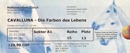 Cavalluna Tickets, günstig abzugeben, da wir verhindert sind