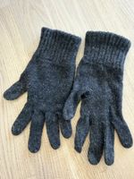 Handschuhe grau Wolle