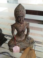 Antiker Bronze Buddha Ayutthaya Thailand Deko 20.Jhd 22cm