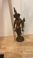Bronze Buddha/Bodhisattva Figur, ca. 40 cm, dekorativ