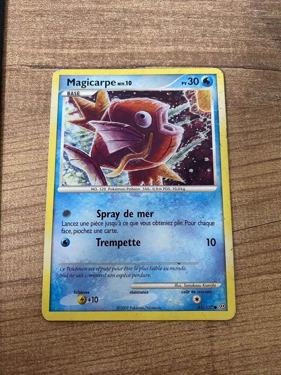 Pokémon Carte collezionabili: Carte Pokémon Magicarpe - Edition de base 65/100 – Usato da Rossemaison venduto da Carduelis