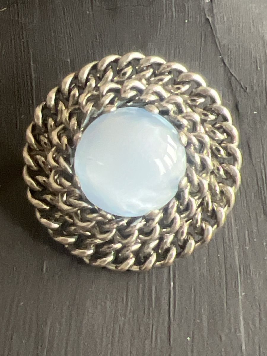 Spille & Fermagli: Vintage Brosche mit hellblauem Stein ✨ – Usato da Seon venduto da Sunny-Schmuck78 1