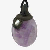 Amethyst Anhänger mit Perle