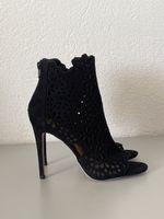 Magnifiques bottines ALDO en daim noir ajouré, taille 38 NEW