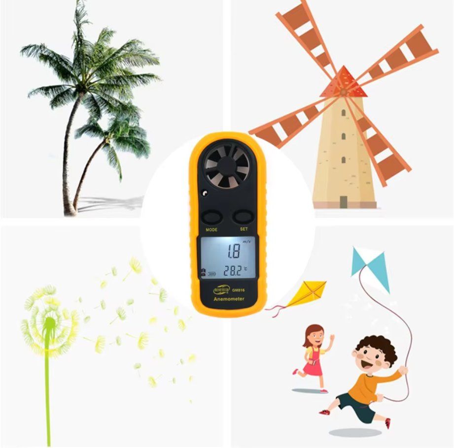 Mesurer: Anemometer Windgeschwindigkeitsmesser Luftgeschwindigkeit – Neuf avec emballage d'origine à Genève par Top-Trend 2