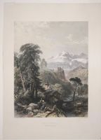 St. Niklaus im Mattertal Stahlstich um 1845
