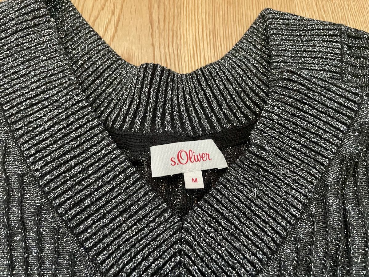 S.Oliver Maglioni & Felpe: S.Oliver Strickpullover - Grau Glitzer – Nuovo (secondo la descrizione) da Stansstad venduto da alexandra171080