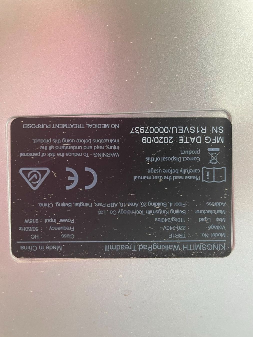 Kingsmith Hometrainer: Kingsmith Laufband zusammenklappbar – Usato da Nänikon venduto da SYtef 4