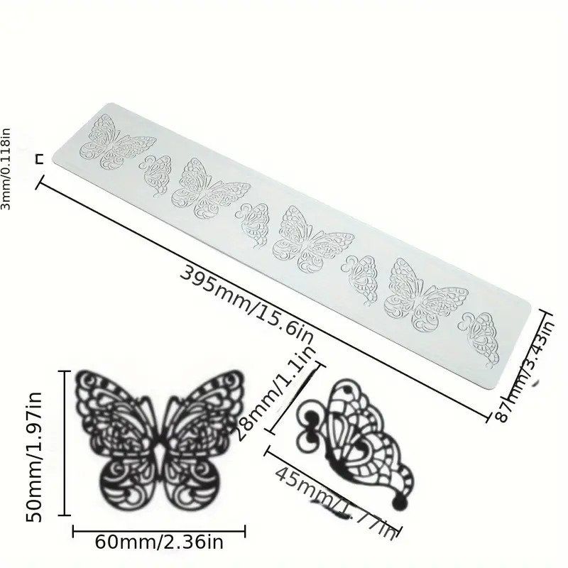 Teglie da forno: Silikon Schmetterlings-Spitzenmatte / Lebensmittelecht – Nuovo e nell'imballaggio originale da Mettendorf TG venduto da Ricardo-Bazar 3