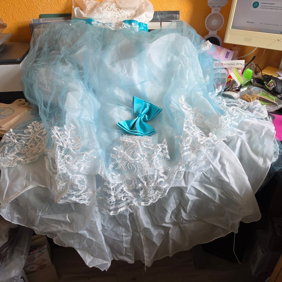Vestiti: WEISS BLAUES KLEID – Nuovo e nell'imballaggio originale da Dintikon venduto da bonita099