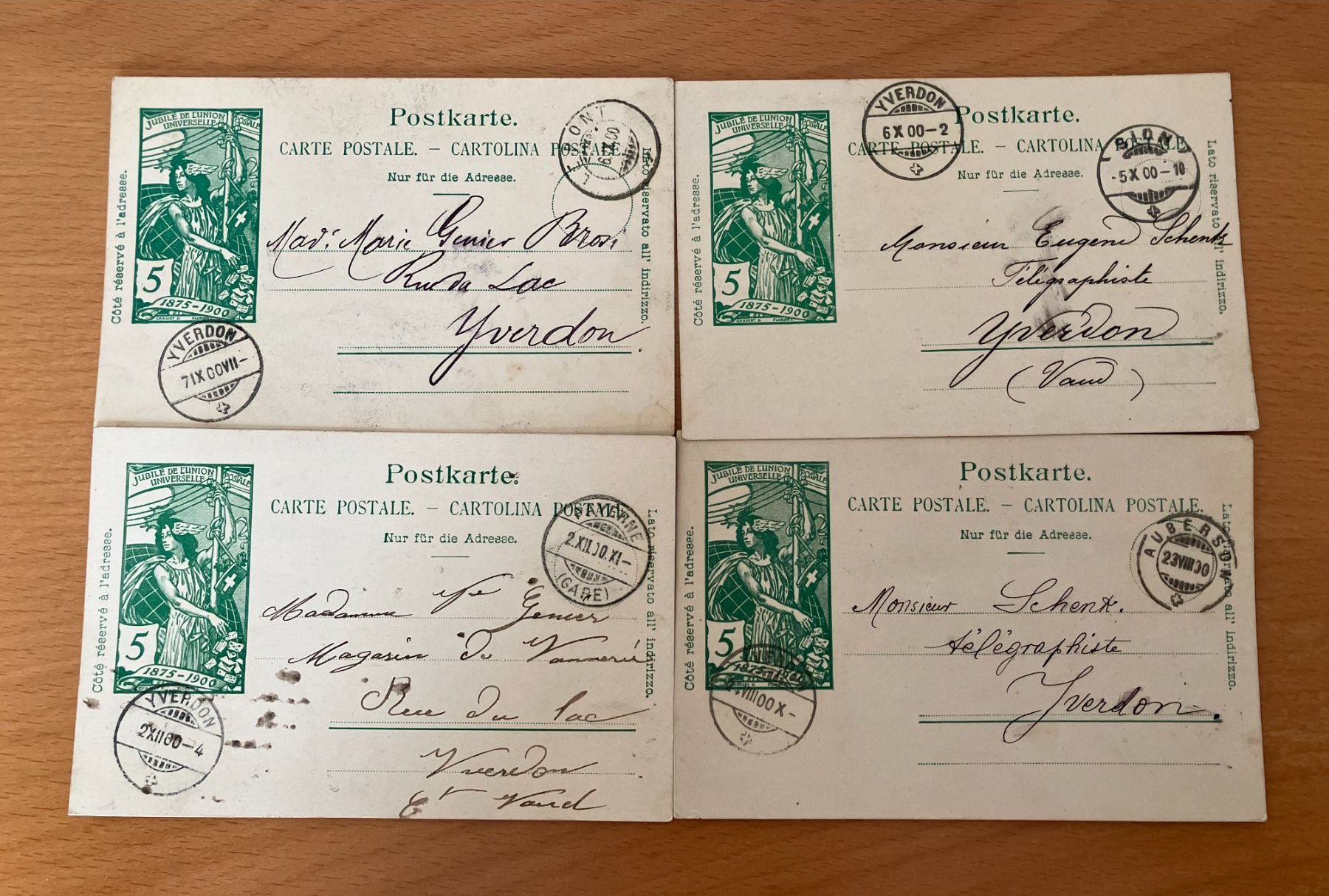 Alle Briefmarken: 4 Postkarten – Neu (gemäss Beschreibung) aus Koblenz von Markenhimmel