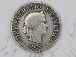 5 rappen 1904 seltene Jahre