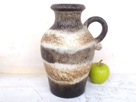 Keramik Vase Scheurich Vintage Lava Mid Century Space Age