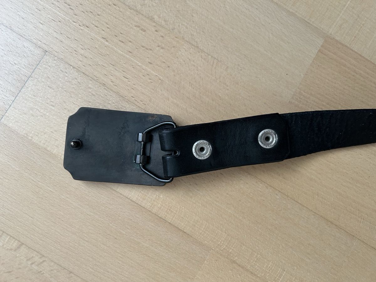 Cinture: Gürtel mit Krokodil-Schnalle schwarz – Usato da Reinach BL venduto da meinstil 1