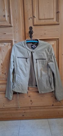 Harley Davidson Damenjacke, Khaki, Grösse M, Top Zustand!