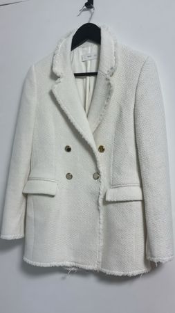 Veste Mango blanche élégante, taille 36 - comme neuf