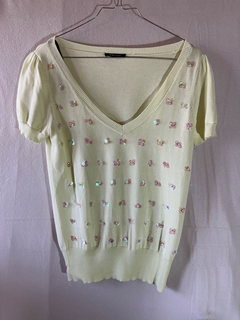 Morgan Maglioni & Felpe: Glitzernder Pullover von Morgan ca Gr. S – Usato da Grosswangen venduto da second_hand_dress