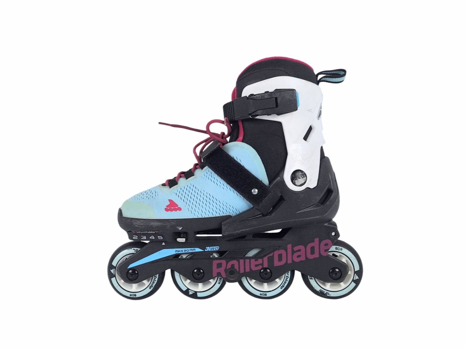 Pattini in linea & Pattini a rotelle: ROLLERBLADE MAXX Kids Grösse 33.0-36.5 Hellblau / Lila – Nuovo (secondo la descrizione) da Breitenbach venduto da Restwert_Breitenbach 7