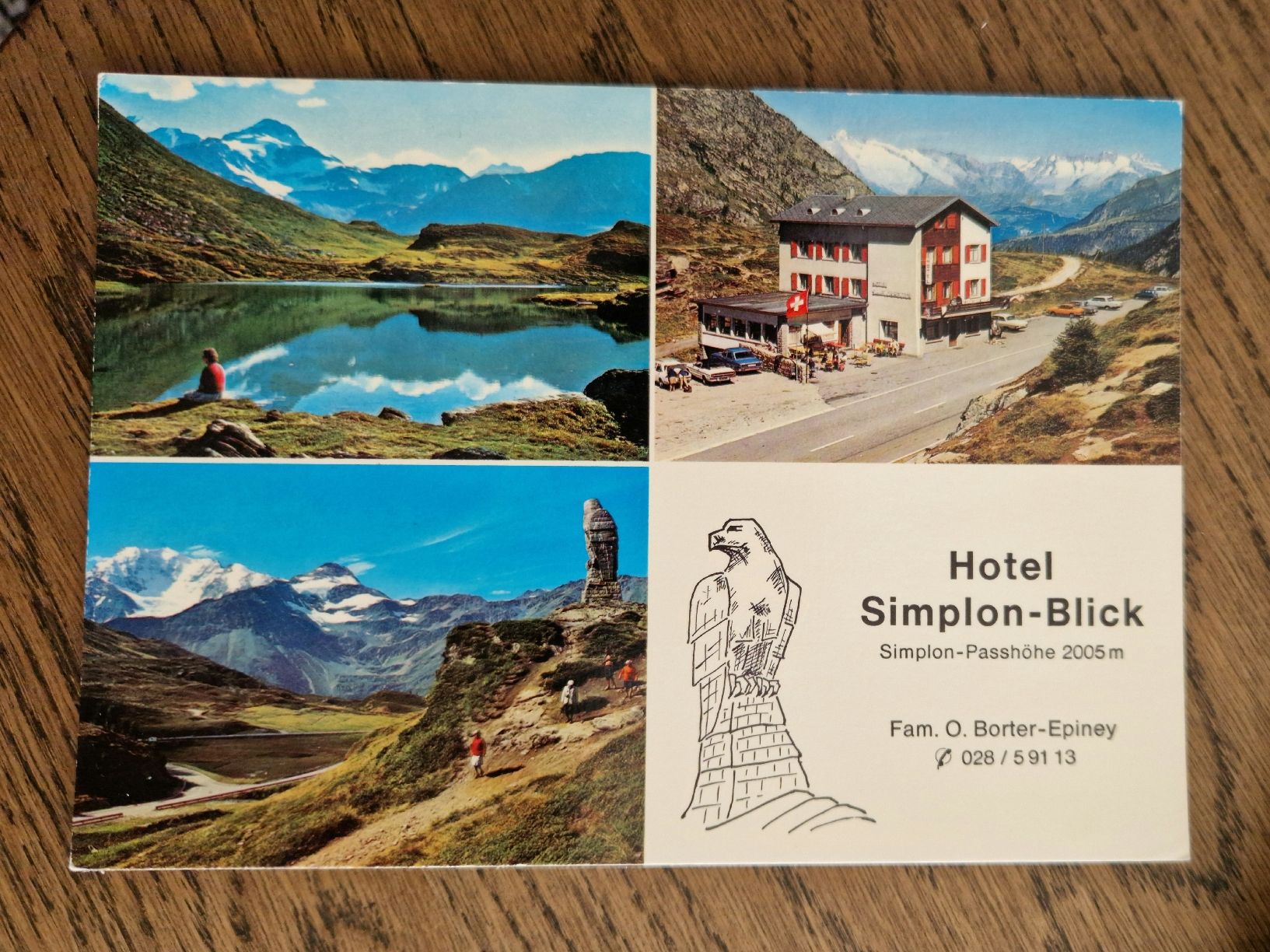 Cartoline postali: Hotel Simplon-Blick 1978 – Usato da Ebikon venduto da Donar50