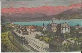Karte Stäfa (Bahnhof u. Post 1917)