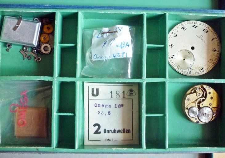 Omega Uhren: Lot Vintage OMEGA Ersatzteile für Taschenuhren  - Teile – Defekt aus Adliswil von di_hans 5