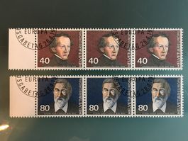 6 Briefmarken CH 1980 Europa Schweiz Ersttagsstempel