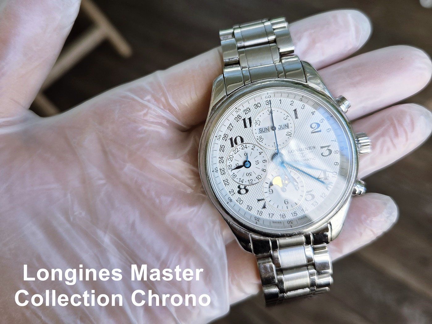 Longines Uhren: LONGINES Master Collection Chronograph moondphase Full Set – Gebraucht aus wallbach von 88-Melanie 1