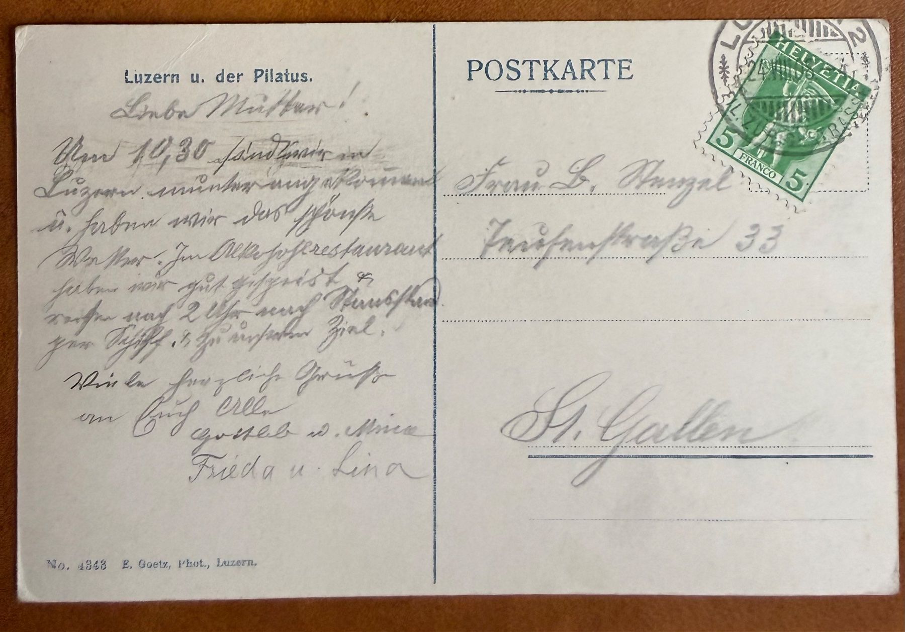 Cartes postales: Luzern - Dampfschiff - 1908 – D'occasion à Lutry par Ediego 1