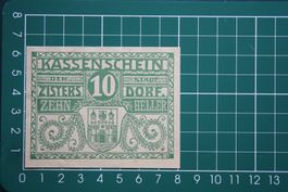 currency receipt austria zistersdorf10 heller 1920