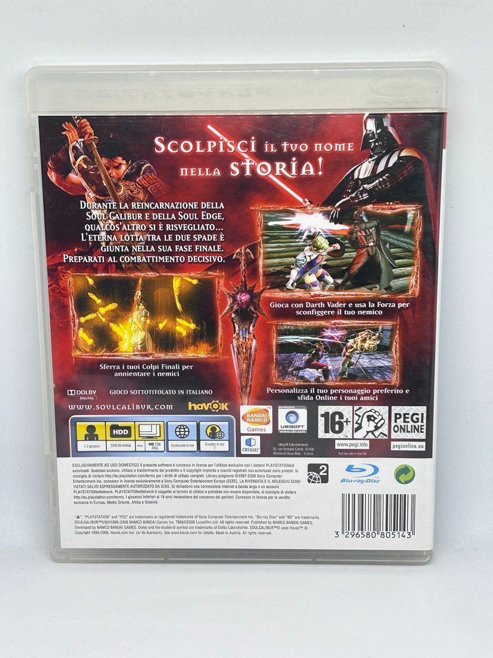 Sony Giochi: Soulcalibur IV per PS3 – Usato da Giubiasco venduto da LorisVale 1