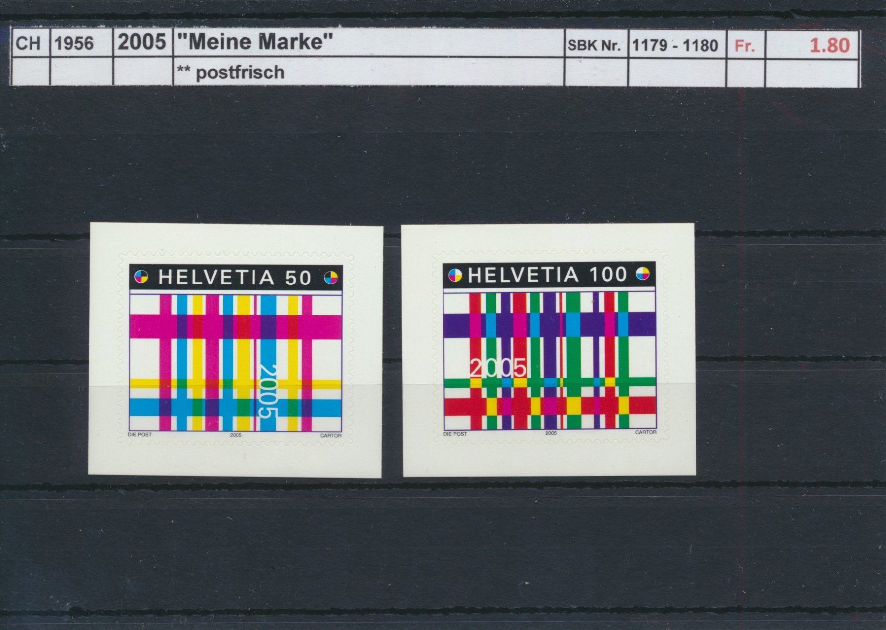 Alle Briefmarken: 2005 "Meine Marke", ** postfrisch – Neu (gemäss Beschreibung) aus Winterthur von Zupogeru