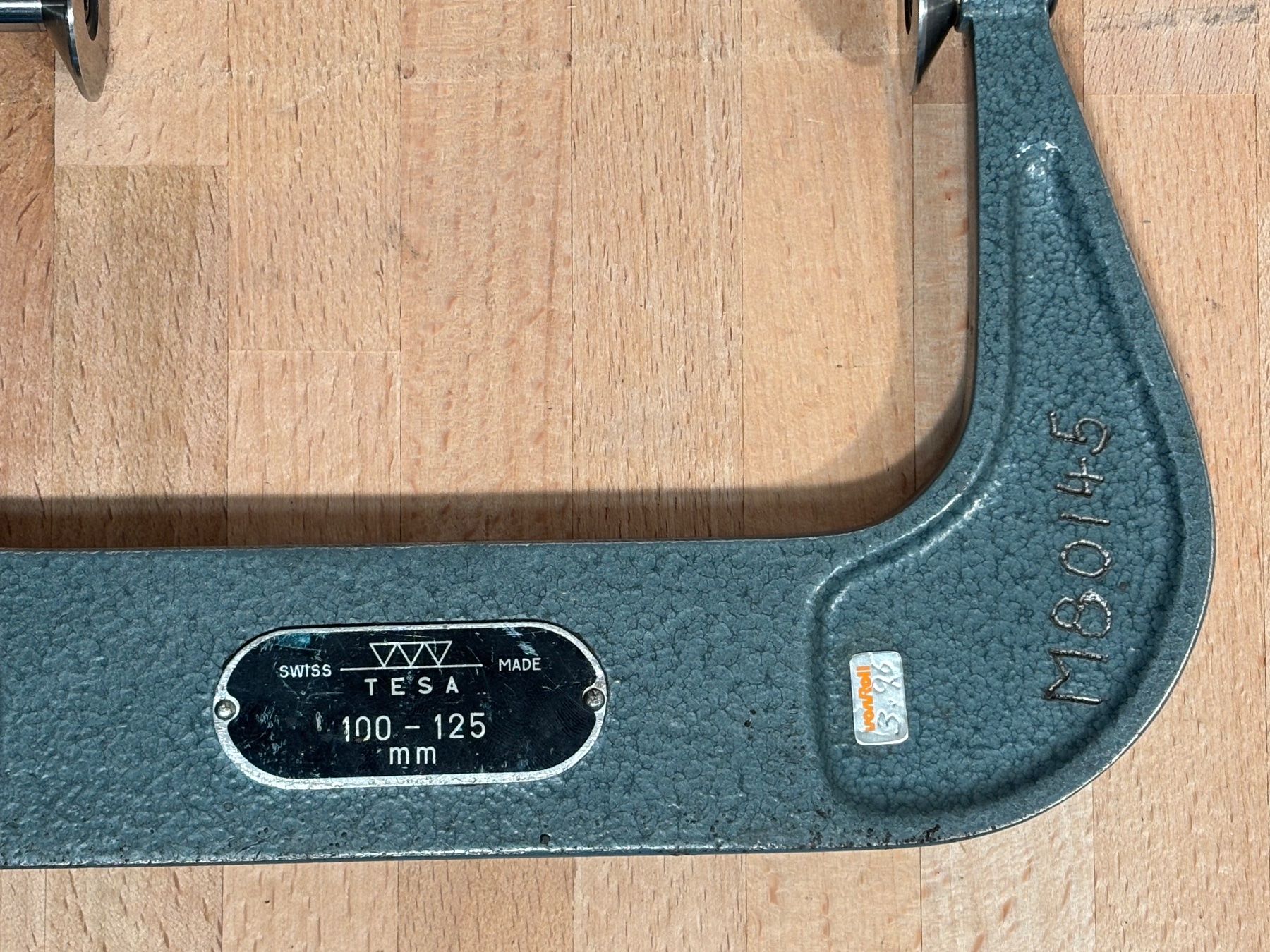 Tesa Misurare: TESA Tellermikrometer 100-125mm Bügelmessschraube Mikrometer – Usato da Winterthur venduto da ReUse_Baumarkt 4