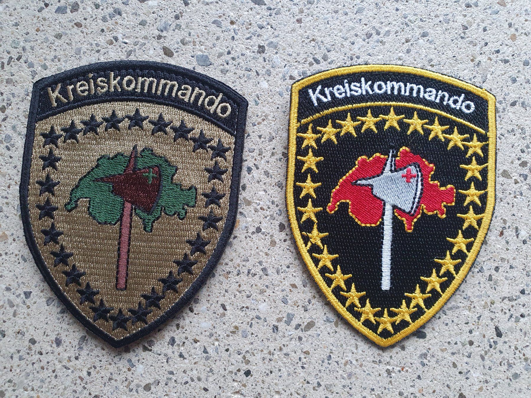 Placchette & Badge: Badge Set Kreiskommando DE – Nuovo e nell'imballaggio originale da Riedholz venduto da fr_sIruP