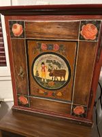 Wandschrank Holz handbemalt Bauernmalerei (Apotheke)