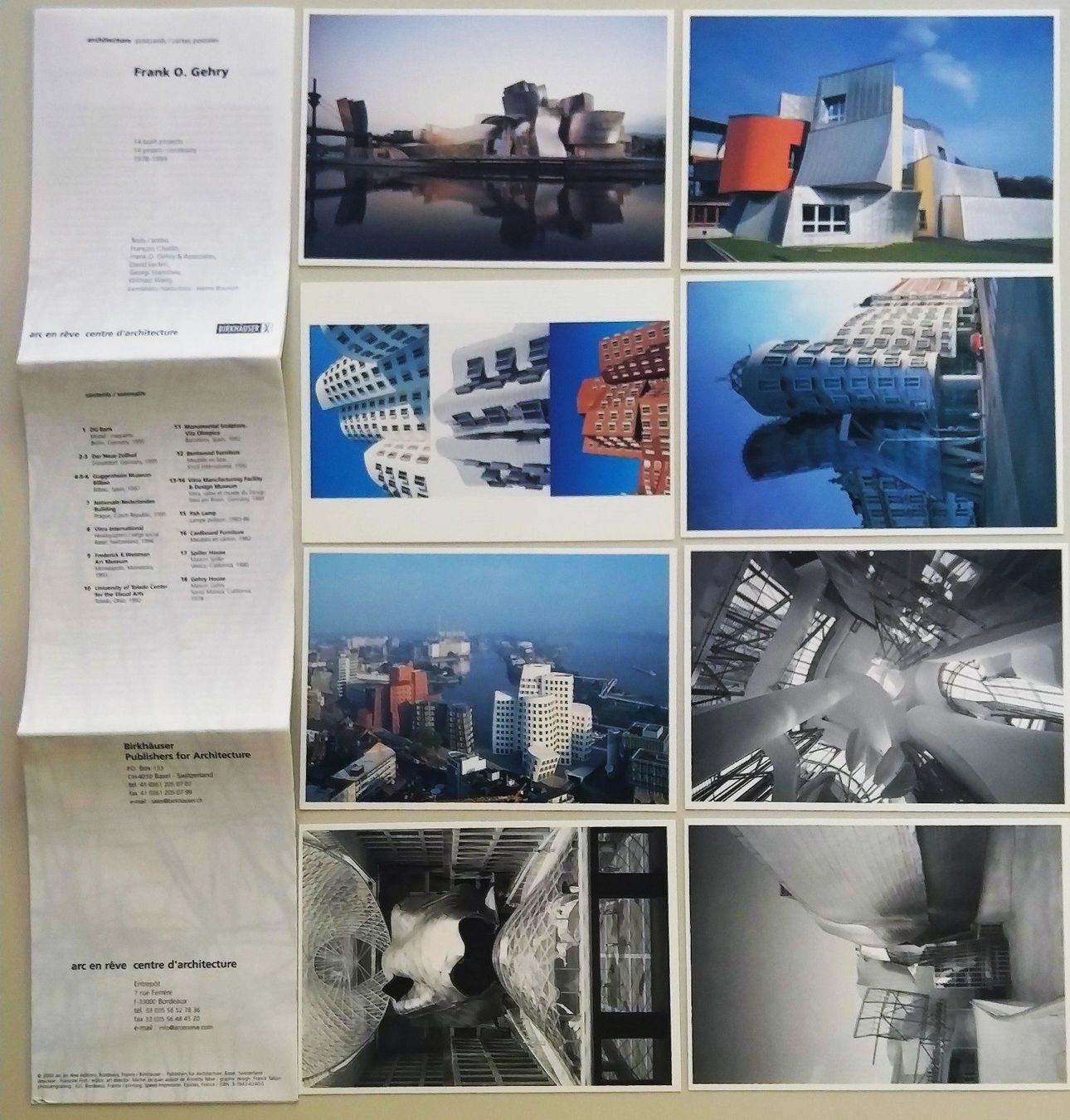 Libri: FRANK O. GEHRY 14 Projekte 18 Postkarten EA 2000 – Usato da Zürich venduto da archiphil 2