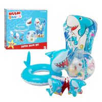 Kinder Schwimmset Hai 4-teilig 3-6 Jahre