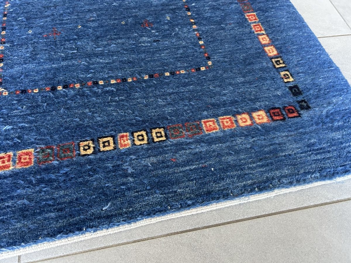 Gabbeh Teppiche: Gabbeh Baseri Orientteppich blau 1.33x0.78m – Gebraucht aus Lanzenhäusern von vic63 2