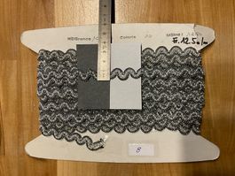 Bordüre Textilband mit Perlen / 8 Meter