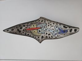 Marius Bessone Keramik Schale Objekt Unikat Vintage 50er 60e