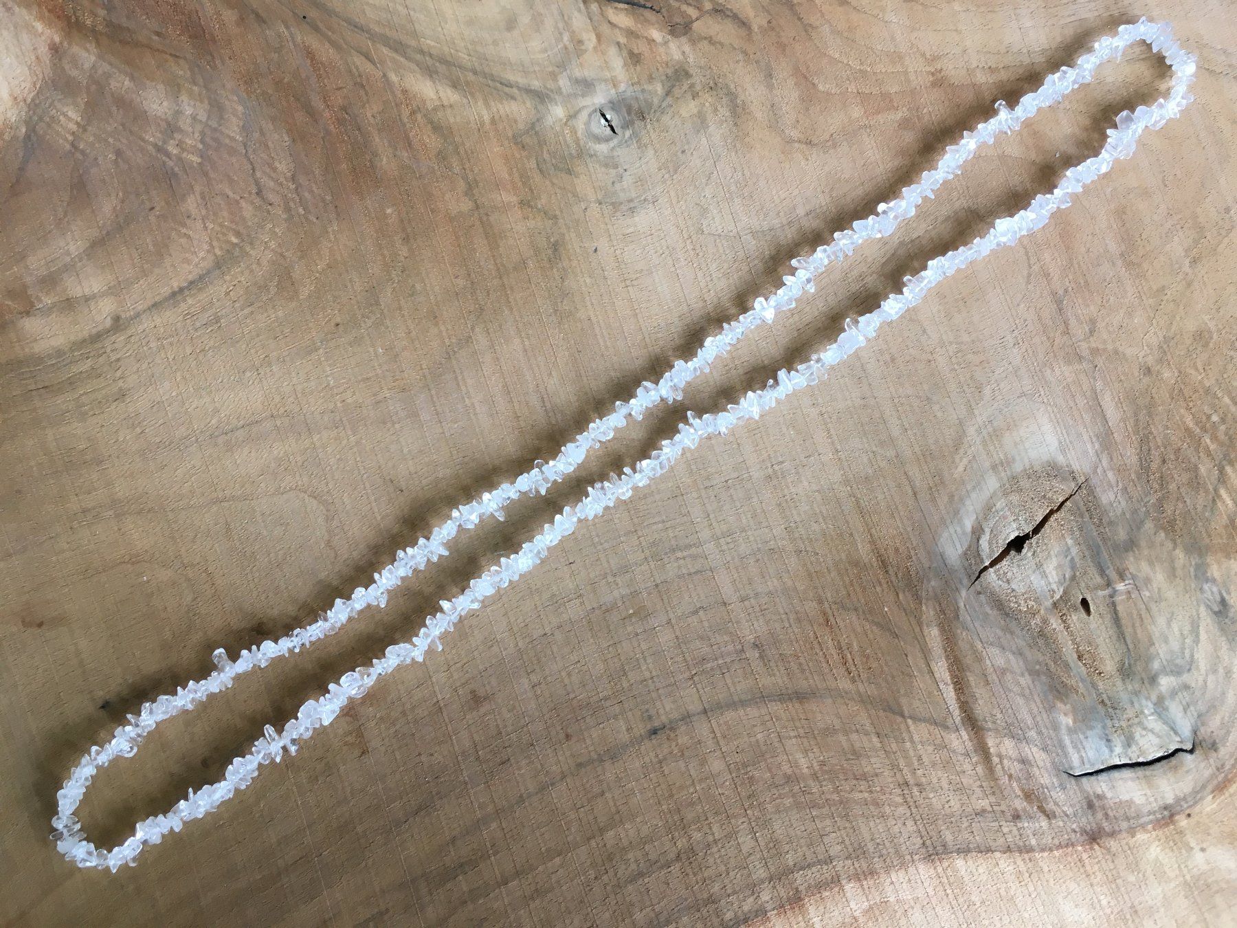 Catenine: BERGKRISTALL  SPLITTERHALSKETTE  90cm – Nuovo e nell'imballaggio originale da Aesch ZH venduto da LiquidAktion 2