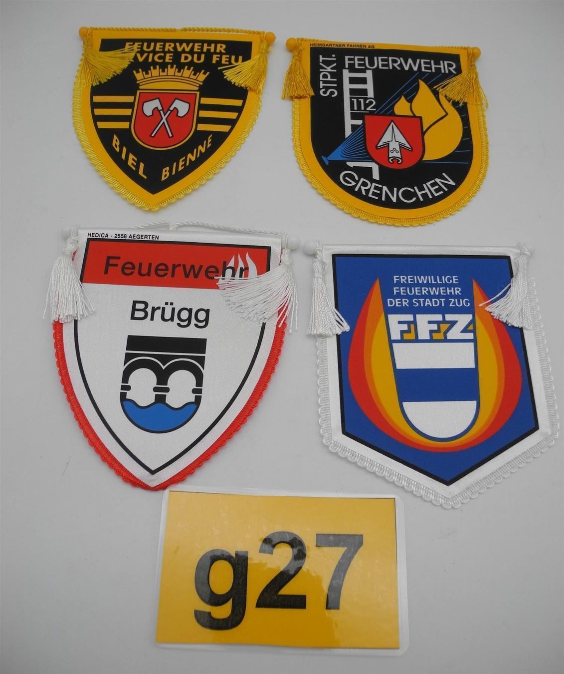 Bandiere: 4 Wimpel div Feuerwehren, , Nr. g27 – Nuovo (secondo la descrizione) da Kottwil venduto da Crazyrolf