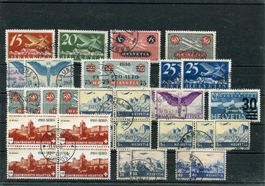 Flugpostmarken Lot gest. Kat. 860.--